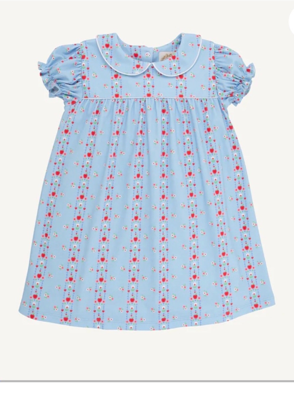 Holly Day Dress First Day Flowers with Worth Avenue White